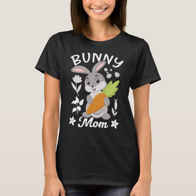 Camiseta Bunny Holding Carrot Bunny Costume (Frente)