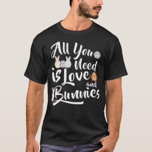 Camiseta Bunny Lover, Tudo Que Precisa É Amor E Coelhinhos