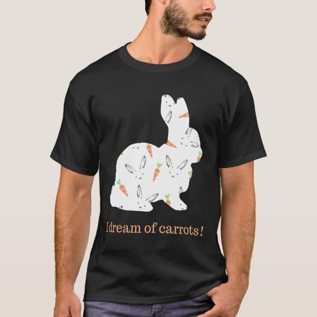 Camiseta Bunny Lovers I Dream Of Carrots (Frente)