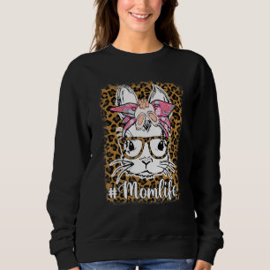 Camiseta Bunny Mãe Coelhinha Orelha Óculos Arco Mãe Vida Me