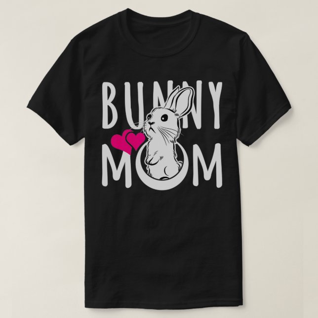 Camiseta Bunny Mãe Engraçado Presente para Amantes de Coelh (Frente do Design)
