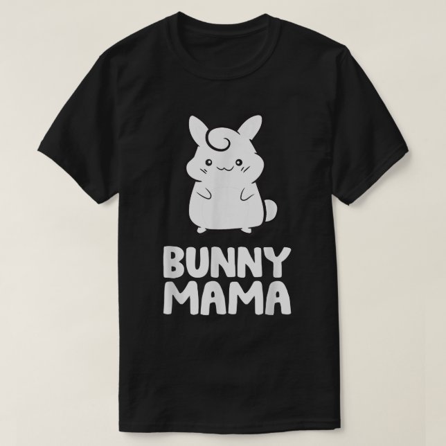 Camiseta Bunny Mama Coelho Mãe Mãe Coelhinha  (Frente do Design)