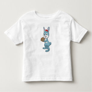 Camiseta Bunny no Baseball com luva de baseball