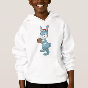 Camiseta Bunny no Baseball com luva de baseball