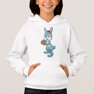 Camiseta Bunny no Baseball com luva de baseball