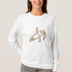Camiseta Bunny no Yoga Stretching
