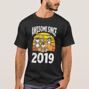Camiseta Bunny Rabbit Incrível Desde 2019 aniversário de 3 
