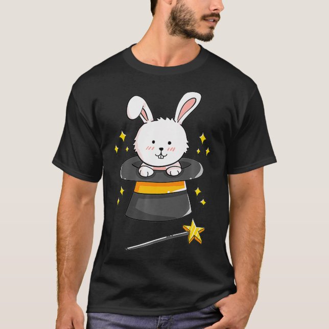 Camiseta Bunny Rabbit Magic Wand Maggie Wizard Witcher Gi (Frente)