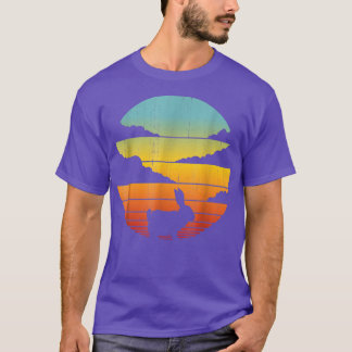 Camiseta Bunny Retro Vintage 60s 70s Mamífero de Coelho Sun