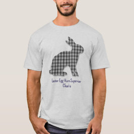 Camiseta Bunny Silhouette, Supervisor de Caça de Ovos de Pá