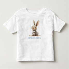 Camiseta Bunny Simples de Aniversário para Crianças
