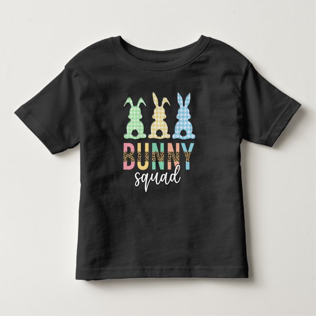 Camiseta Bunny Squad | Coelhinho De Caça De Ovo De Páscoa (Frente)