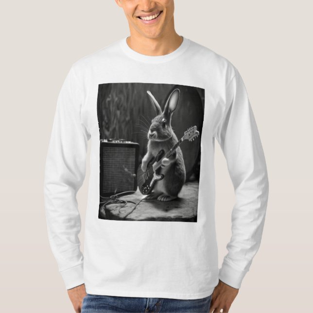 Camiseta Bunny tocando violão (Frente)