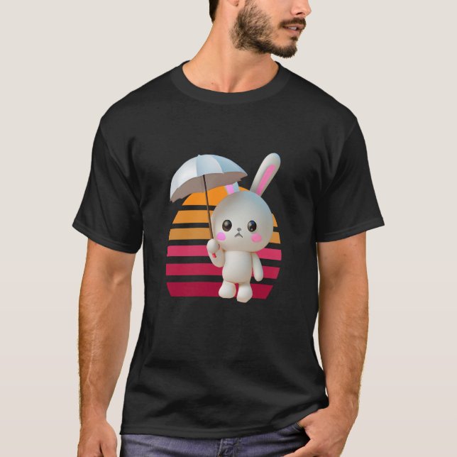 Camiseta Bunny Umbrella Sunset (Frente)