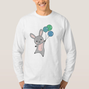 Camiseta Bunny Voa Balões Acima De Animais Cujos Animais Sã