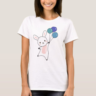 Camiseta Bunny Voa Balões Acima De Animais Cujos Animais Sã
