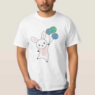 Camiseta Bunny Voa Balões Acima De Animais Cujos Animais Sã