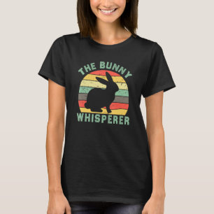 Camiseta Bunny Whisperer Funny Pet Páscoa Rabbit Vintage
