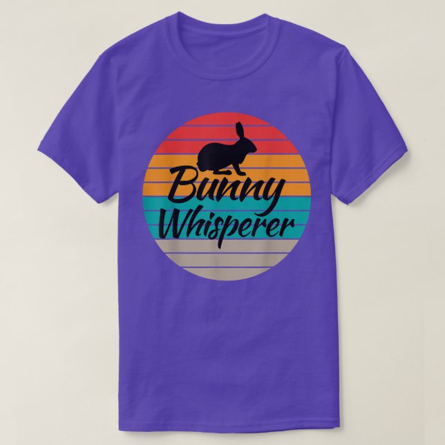 Camiseta Bunny Whisperer Gag dizendo Tee for Unise Bunny (Frente do Design)