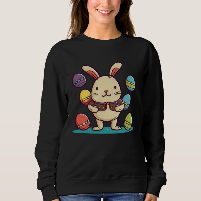 Camiseta Bunny With Eggs Christian Easter (Frente)
