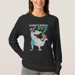 Camiseta Bunnysaurus Easter Bunny Riding Dinosaur T Rex Egg