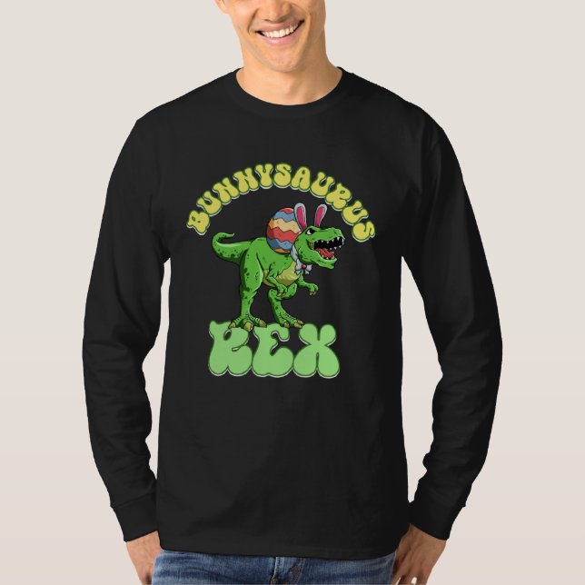 Camiseta Bunnysaurus Rex Easter Rex Dinosaur Bunny Kids Din (Frente)