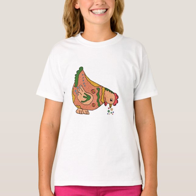 Camiseta buntes Huhn (Frente)