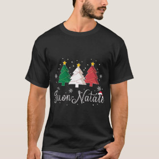 Camiseta Buon Natale - Árvore de Natal Italiana - Xmas