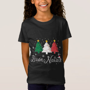 Camiseta Buon Natale - Árvore de Natal Italiana - Xmas