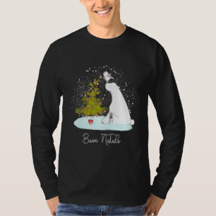 Camiseta Buon Natale Cute Polar Bear Penguin Natal
