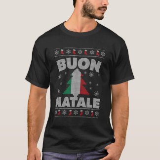 Camiseta Buon Natale Italiana Ugly For E
