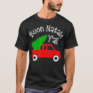 Camiseta Buon Natale italiano Natal Yall Engraçado Itália R