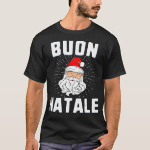 Camiseta Buon Natale Italy Pride Papais noeis Babbo Cristo 
