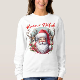 Camiseta Buon Natale Papais noeis com Reindeer