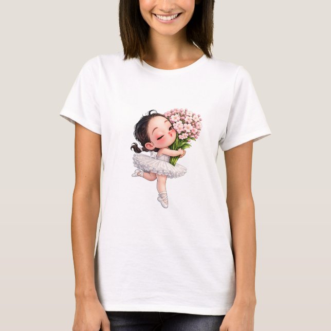 Camiseta Buquê de Ballet Abraço (Frente)