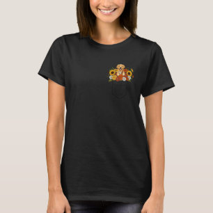 Camiseta Buquê de Cachorro Retriever Dourado Floral de Bols