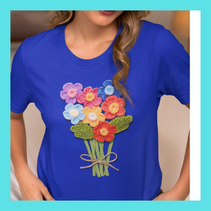 Camiseta Buquê De Flor Crochet, Lover Crochet,