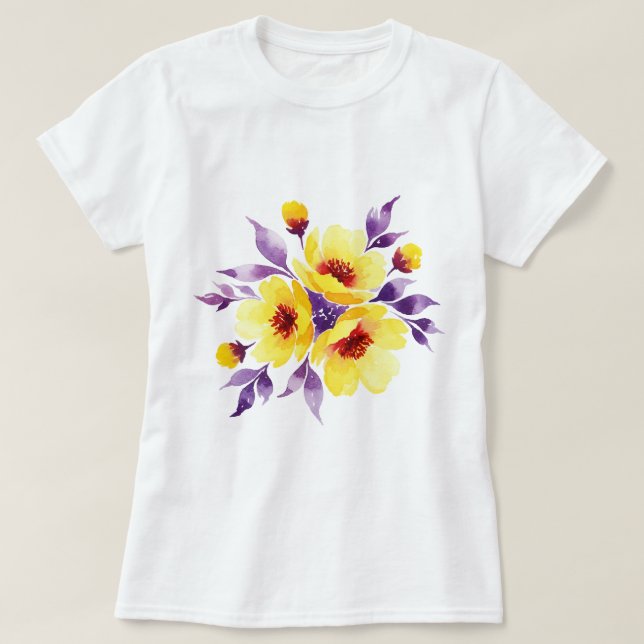 Camiseta Buquê de flores (Frente do Design)