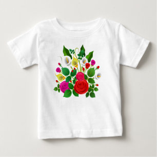 Camiseta Buquê de Flores Aquarela-47149