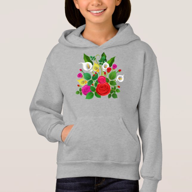 Camiseta Buquê de Flores Aquarela-47149 (Frente)