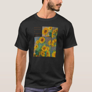 Camiseta Buquê De Girassóis Por Claude Monet França 1881
