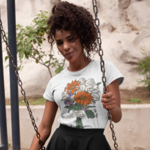 Camiseta Buquê do crânio