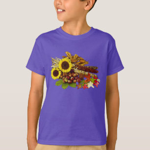 Camiseta Buquê do girassol e do milho do outono