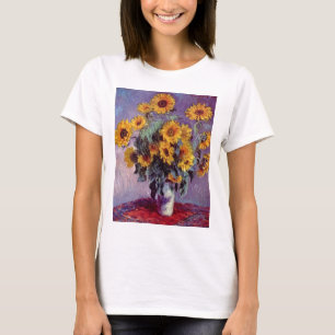Camiseta Buquê dos girassóis por Claude Monet