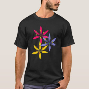 Camiseta Buquê Flor Com Flores Coloridas