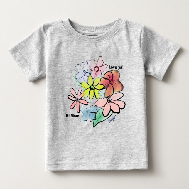 Camiseta Buquê Floral Bonito, bonito (Frente)