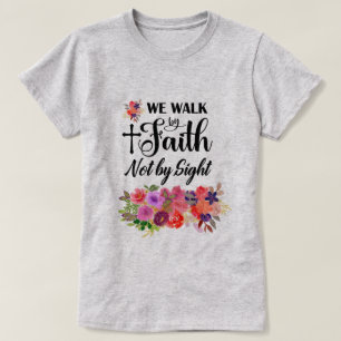 Camiseta Buquê Floral Colorida   Caminho De Fé