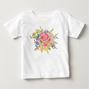 Camiseta Buquê Floral Rosa