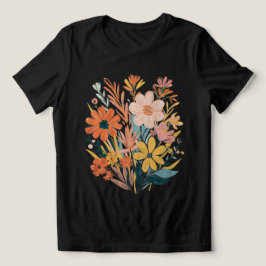 Camiseta Buquê Floral Vibrant Boho