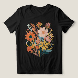 Camiseta Buquê Floral Vibrant Boho